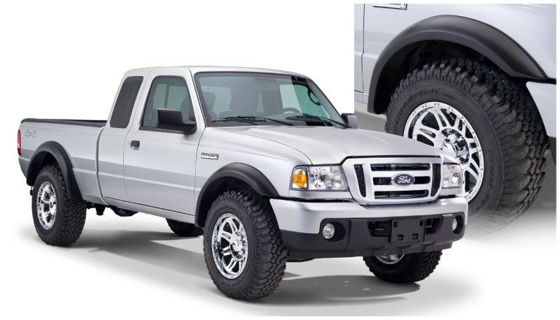 Bushwacker 93-11 Ford Ranger Styleside Extend-A-Fender Style Flares 4pc 72.0/84.0in Bed - Black - Mammoth Racing -