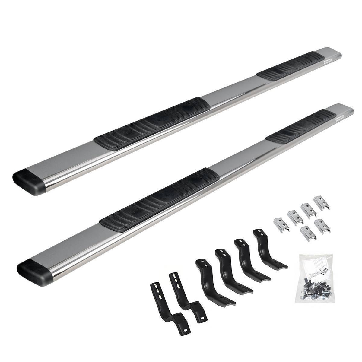 Go Rhino 2022 Toyota Tundra Crew Max 4dr 5in. OE Xtreme Low Prof Kit w/Sidesteps + Brkts - Polish - Mammoth Racing -