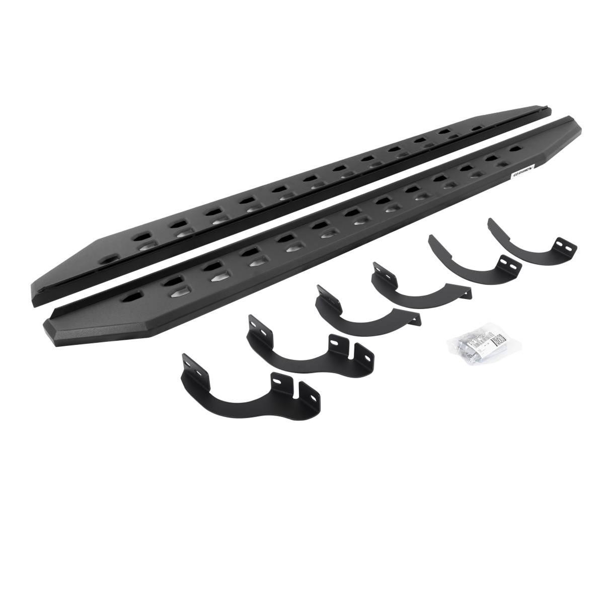 Go Rhino 14-22 Toyota 4Runner (No Ltd/Nghtshd) Rb20 Slim Running Boards Kit (w/Brackets) - Tex. Blk - Mammoth Racing -
