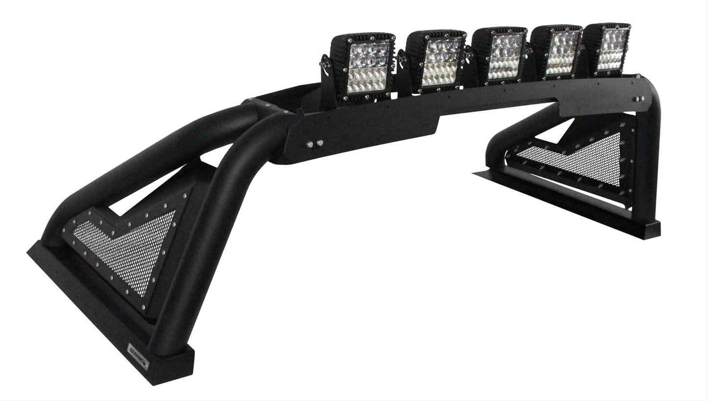 Go Rhino 2022+ Toyota Tundra Sport Bar 2.0 w/ Power Actuated Retractable Light Mount - Tex Blk - Mammoth Racing -