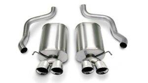 Corsa 05-08 Chevrolet Corvette C6 6.0L V8 Polished Sport Axle-Back Exhaust - Mammoth Racing -
