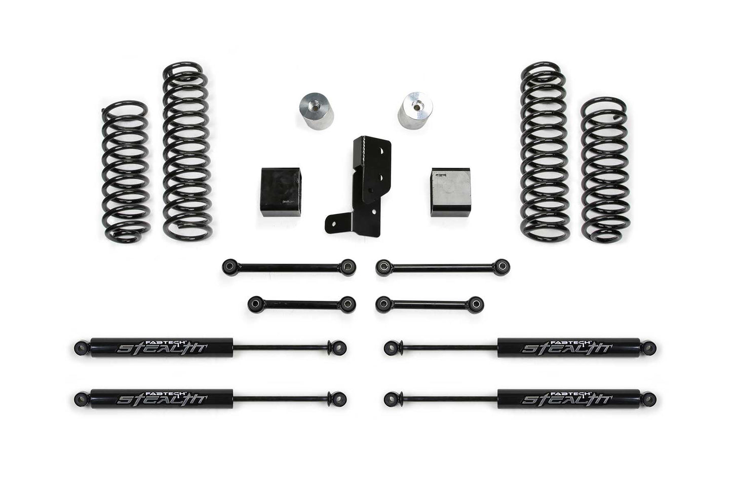 Fabtech 2021 Jeep JL 4XE 4 Dr 3in Sport System w/ Stealth - Mammoth Racing -