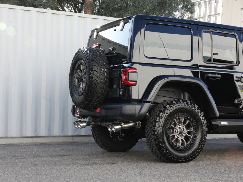 aFe Vulcan Series 2.5in 304SS Cat-Back Exhaust 2021+ Jeep Wrangler 392 6.4L w/ Polished Tips - Mammoth Racing -