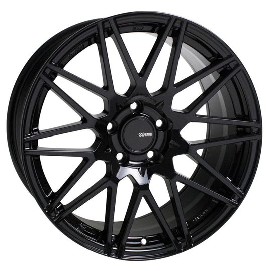 Enkei TMS 17x9.0 45mm Offset 5x100 Bolt Pattern 72.6mm Bore Gloss Black Wheel - Mammoth Racing -