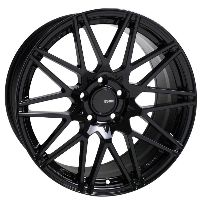 Enkei TMS 18x8.5 5x112 45mm Offset 72.6mm Bore Gloss Black Wheel - Mammoth Racing -