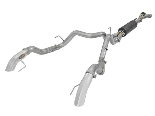 aFe MACH Force-XP Cat-Back Exhaust w/ Dual Hi-Tuck Pol Tips 17-18 Ford F-150 Raptor V6-3.5L - Mammoth Racing -