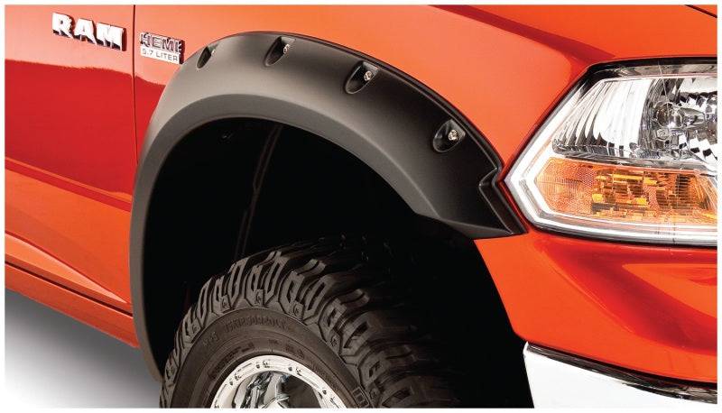Bushwacker 09-18 Dodge Ram 1500 Pocket Style Flares 2pc - Black - Mammoth Racing -