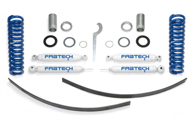 Fabtech 95.5-04 Toyota Tacoma Prnnr 6 Lug Mdls 2/4wd 0-3.5in Basic Adj C/O Sys w/Perf Rr Shks - My Store