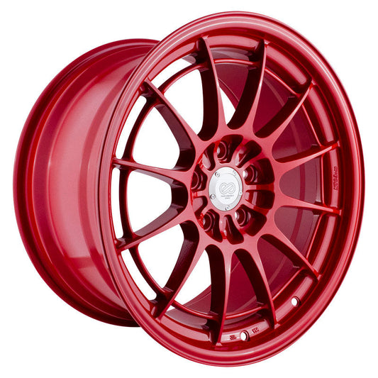 Enkei NT03+M 18x9.5 5x114.3 40mm Offset 72.6mm Bore - Competition Red Wheel - Mammoth Racing -