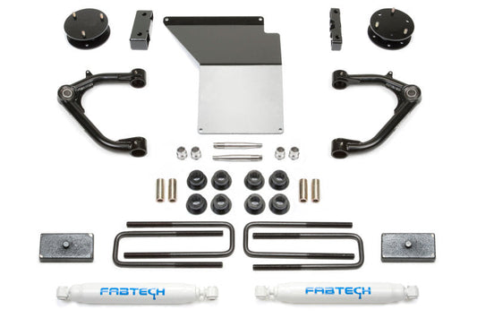 Fabtech 07-18 GM K1500 4in Uniball UCA System w/Rear Perf. Shocks - Mammoth Racing -