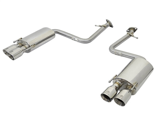 aFe Takeda 16-17 Lexus RC 200T 2.0L (t) 2in. SS Axle-Back Exhaust System w/Polished Tips - Mammoth Racing -