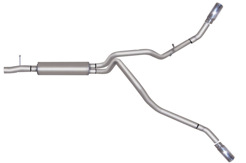 Gibson 2016 Ford F-250 Super Duty XL 6.2l 2.5in Cat-Back Dual Extreme Exhaust - Stainless - Mammoth Racing -