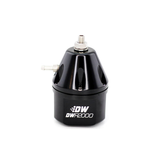 DeatschWerks DWR2000 Adjustable Fuel Pressure Regulator - Black - Mammoth Racing -