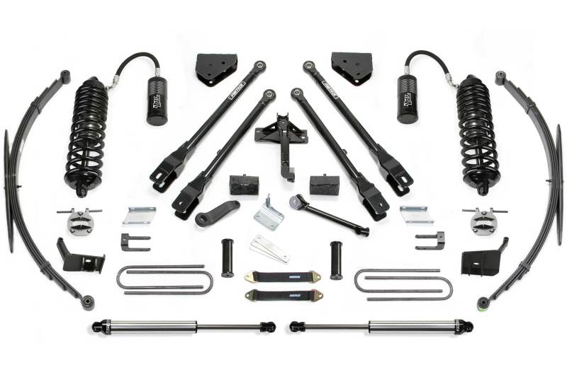 Fabtech 11-16 Ford F250/350 4WD 8in 4Link Sys w/4.0 R/R & 2.25 & Rr Lf Sprngs - Mammoth Racing -