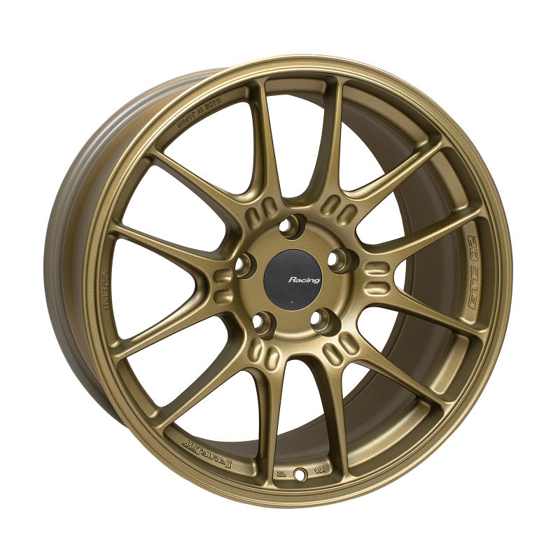 Enkei GTC02 18x9.5 5x120 45mm Offset 72.5mm Bore Titanium Gold Wheel - Mammoth Racing -