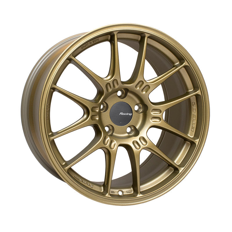 Enkei GTC02 18x9.5 5x114.3 40mm Offset 75mm Bore Titanium Gold Wheel - Mammoth Racing -