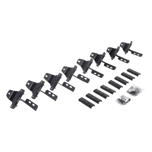 Go Rhino 20-22 Jeep Glatiador JT 4DR Mounting Brackets (V-Series V3/rb10 Slim/RB20 Slim) - Tex. Blk - Mammoth Racing -