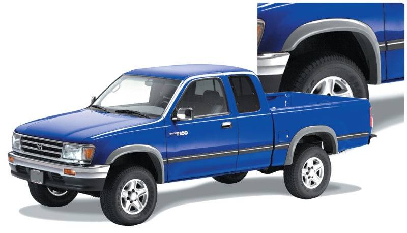 Bushwacker 93-98 Toyota T100 Fleetside Extend-A-Fender Style Flares 4pc - Black - Mammoth Racing -