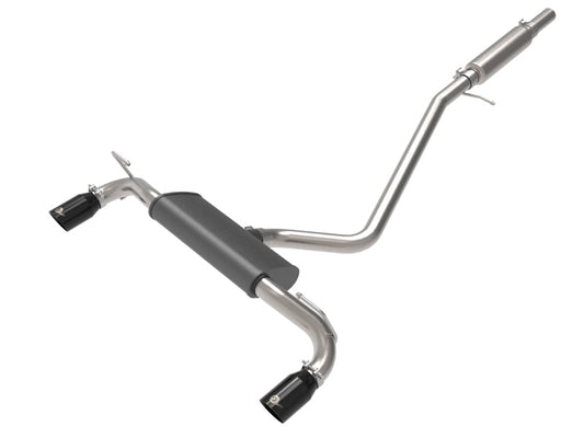aFe Ford Bronco Sport 21-22 L3-1.5L (t)/L4-2.0L (t) Vulcan Cat-Back Exhaust System- Black Tips - Mammoth Racing -