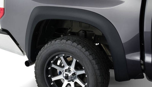 Bushwacker 14-18 Toyota Tundra Fleetside Extend-A-Fender Style Flares 2pc - Black - Mammoth Racing -