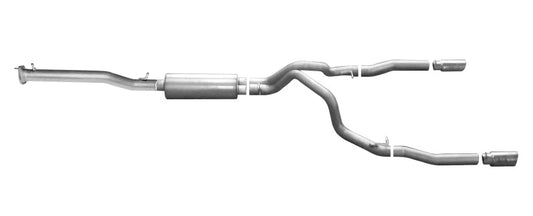 Gibson 15-19 GMC Sierra 2500 HD Base 6.0l 3.5in/3in Cat-Back Dual Split Exhaust - Stainless - Mammoth Racing -