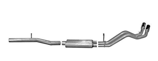 Gibson 15-18 Chevrolet Silverado 1500 LS 5.3l 3in/2.25in Cat-Back Dual Sport Exhaust - Aluminized - Mammoth Racing -