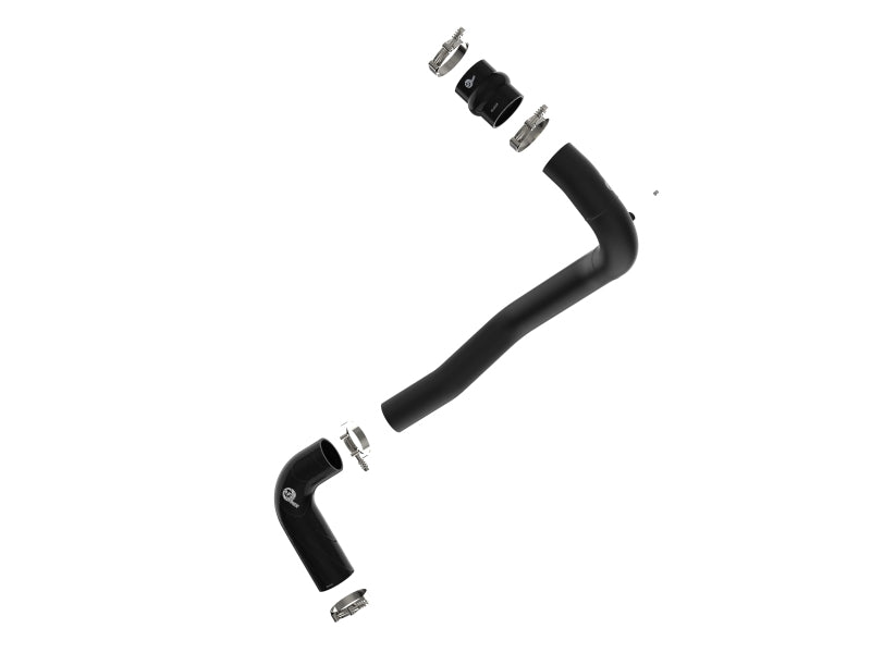 afe 08-10 Ford Trucks V8-6.4L (td) BladeRunner 3 IN Aluminum Hot Charge Pipe - Black - Mammoth Racing -