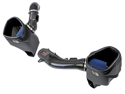 aFe Track Series Stg 2 Carbon Fiber Intake w/Pro 5R Media 15-20 BMW M3/M4(F80/82/83) L6-3.0L(tt) S55 - Mammoth Racing -