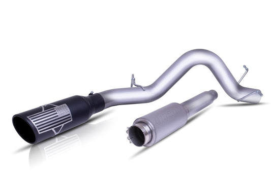 Gibson 20-21 Ford F250/f350 7.3l 4in Patriot Series Cat-Back Single Exhaust System Stainless - Mammoth Racing -