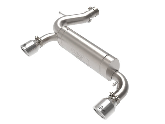aFe Vulcan 3in 304 SS Axle-Back Exhaust 2021 Ford Bronco L4-2.3L (t)/V6-2.7L (tt) w/ Polished Tips - Mammoth Racing -