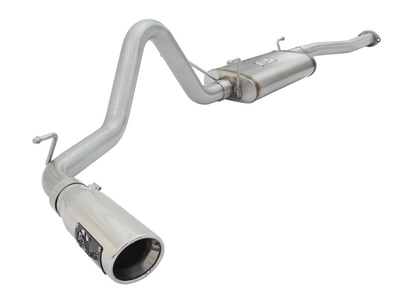 aFe MACH Force XP 2.5in Cat-Back Stainless Steel Exhaust w/Polished Tip Toyota Tacoma 13-14 2.7L - Mammoth Racing -