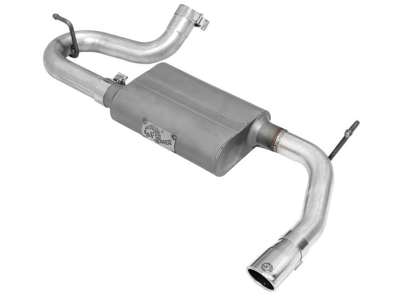 aFe Scorpion 2-1/2in Alum Steel Axle-Back Exhaust w/Polished Tip 07-18 Jeep Wrangler JK V6-3.6/3.8L - My Store