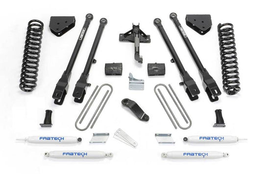 Fabtech 08-16 Ford F250 4WD 6in 4Link Sys w/Coils & Perf Shks - Mammoth Racing -