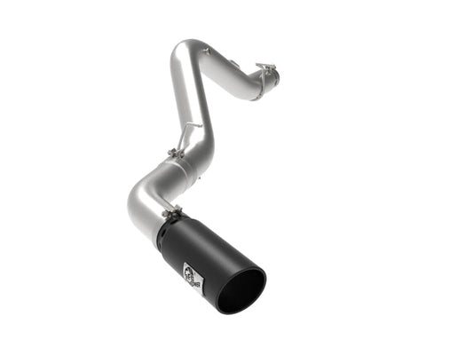 aFe Large Bore-HD 5 IN 409 SS DPF-Back Exhaust System w/Black Tip 20-21 GM Truck V8-6.6L - Mammoth Racing -