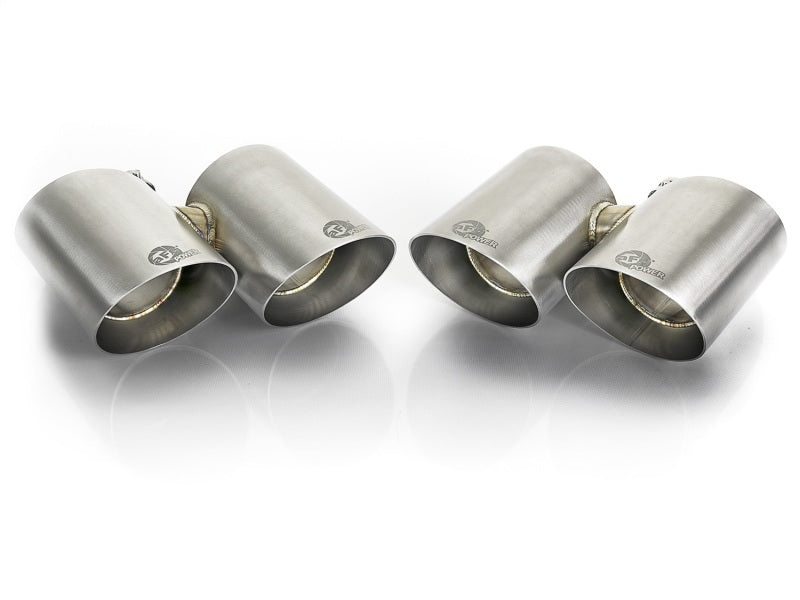 aFe MACH Force-Xp 304 SS OE Exhaust Tips Polished 12-16 Porsche 911 (C2S 991) H6 3.8L - Mammoth Racing -