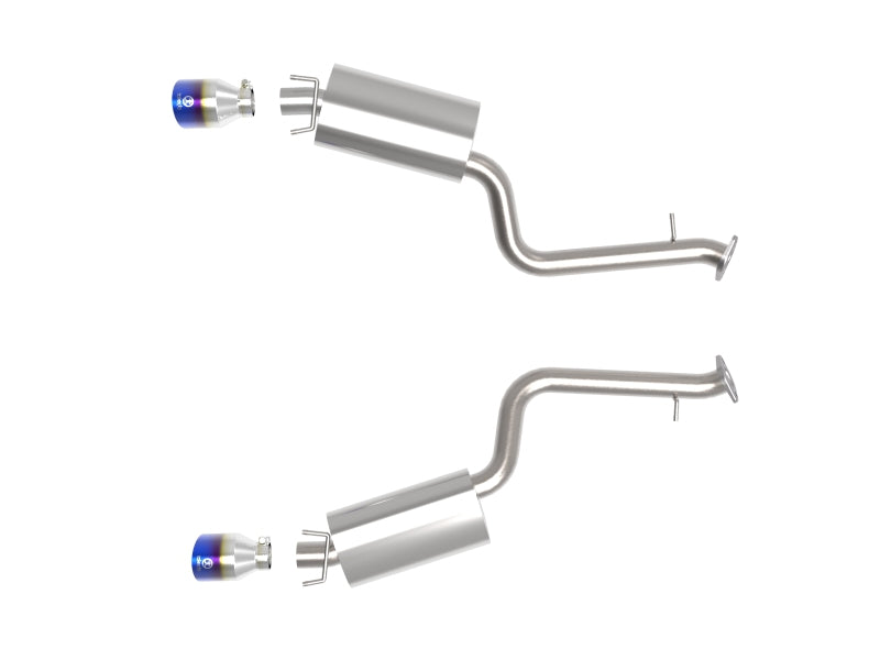 aFe Lexus IS350 14-22 V6-3.5L Takeda Axle-Back Exhaust System- Blue Tip - Mammoth Racing -