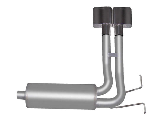 Gibson 87-96 Ford F-150 XL 4.9l 2.5in Cat-Back Super Truck Exhaust - Stainless - Mammoth Racing -
