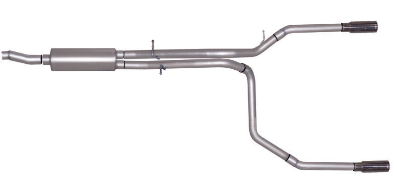Gibson 98-00 Ford F-150 Base 4.6l 2.5in Cat-Back Dual Split Exhaust - Stainless - Mammoth Racing -
