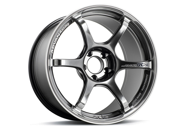 Advan RG-4 18x7.5 +47 5-114.3 Racing Hyper Black & Ring Wheel - My Store