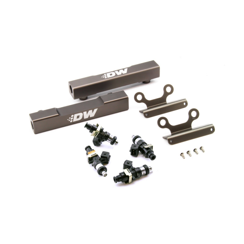 DeatschWerks 02+ Subaru WRX / 07+ STI/LGT Top Feed Fuel Rail Upgrade Kit w/ 1500cc Injectors - Mammoth Racing -