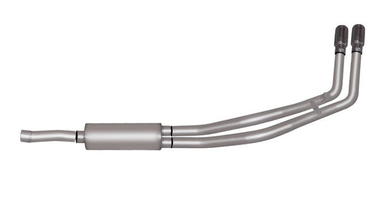 Gibson 88-93 Chevrolet C1500 Cheyenne 5.7l 2.5in Cat-Back Dual Sport Exhaust - Stainless - Mammoth Racing -