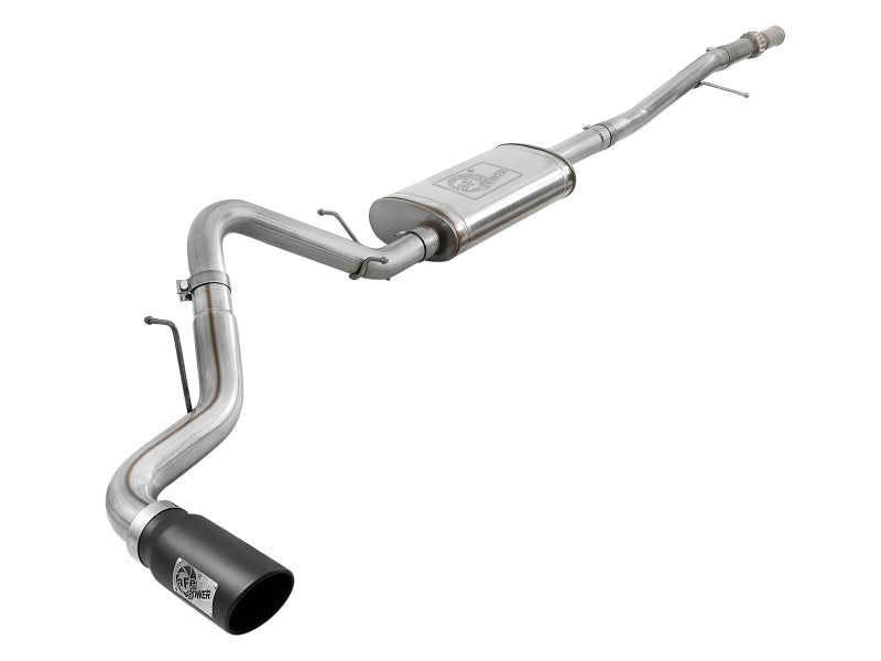 afe Apollo GT Series 2019 GM Silverado/Sierra 1500 4.3L/5.3L 409 SS CatBack Exhaust System w/Blk Tip - Mammoth Racing -