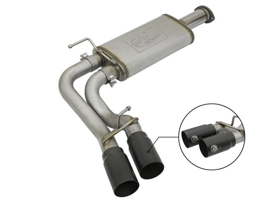 aFe Rebel Exhausts Cat-Back SS 16 Toyota Tacoma V6-3.5L w/ Black Tips - Mammoth Racing -