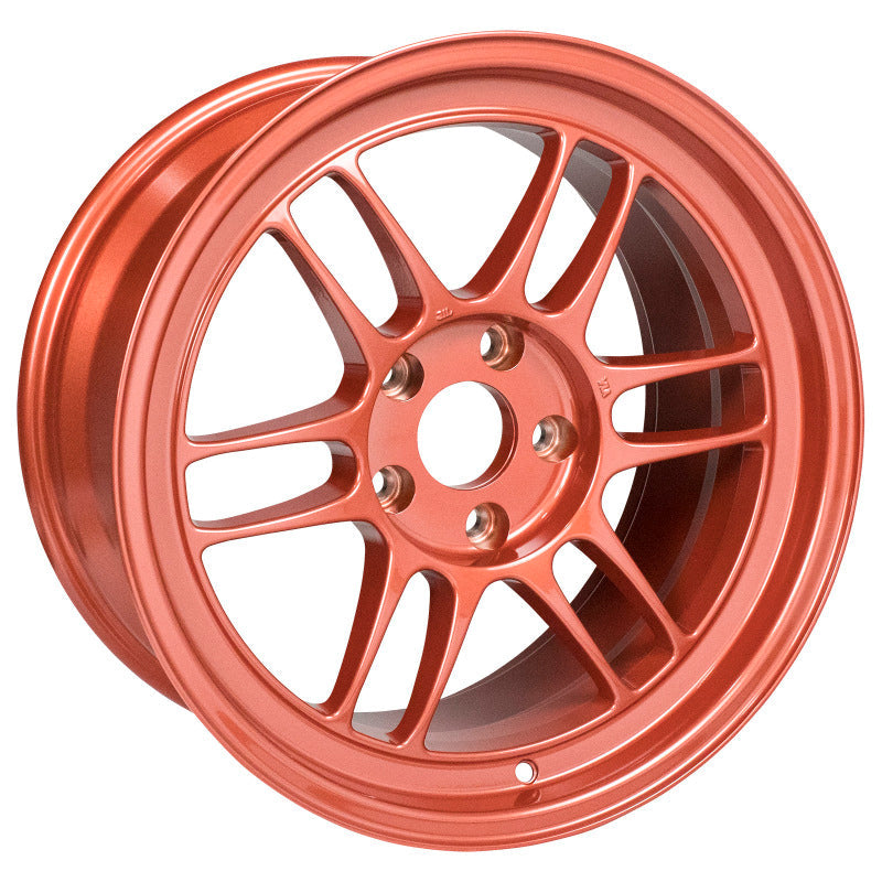 Enkei RPF1 17x9 5x114.3 22mm Offset 73mm Bore Orange Wheel - Mammoth Racing -