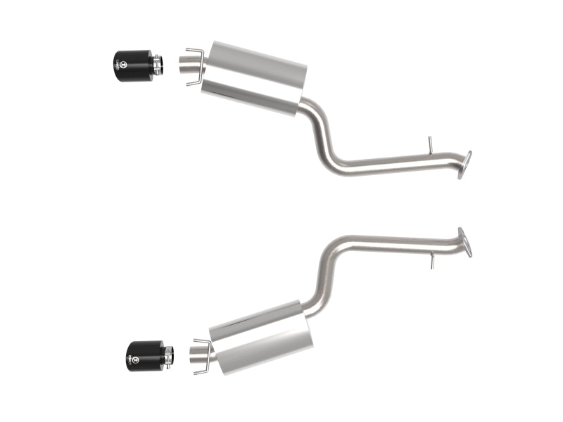 aFe Takeda 14-22 Lexus IS350 V6 2.5in. 304 Stainless Steel Axle-Back Exhaust System w/ Black Tip - Mammoth Racing -