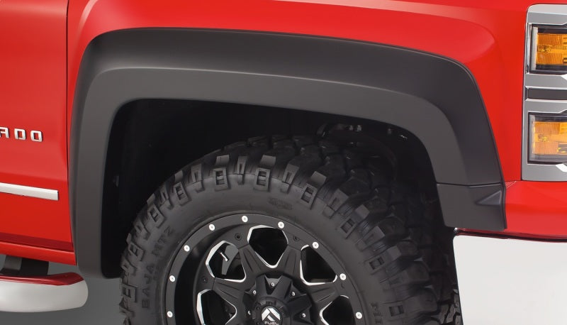 Bushwacker 2019 Chevrolet Silverado 1500 Extend-A-Fender Style Flares 2pc front 78.8in Bed-Black - My Store