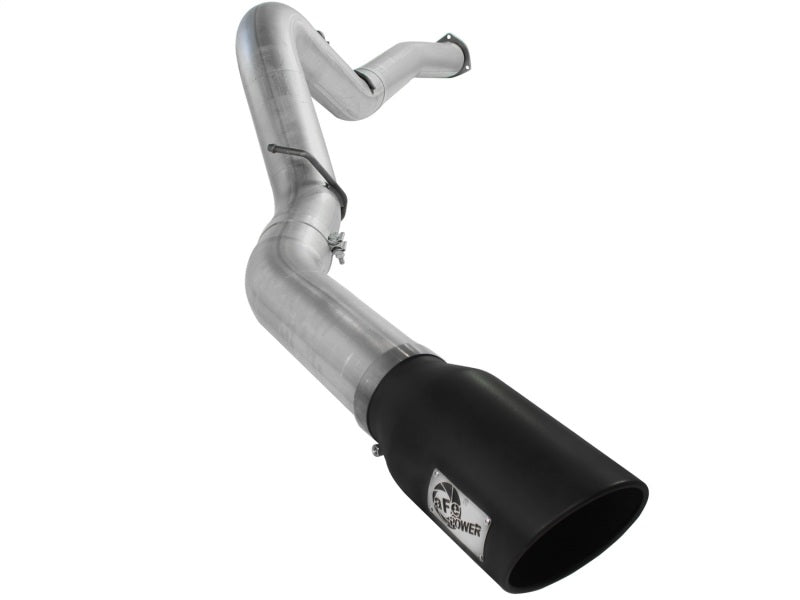 aFe Atlas Exhaust 5in DPF-Back Al Steel 07.5-10 GM Diesel Trucks V8-6.6L (td) LMM (Blk Tip) - Mammoth Racing -