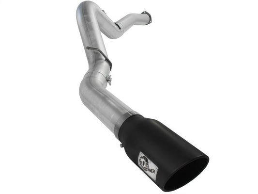 aFe Atlas Exhaust 5in DPF-Back Al Steel 07.5-10 GM Diesel Trucks V8-6.6L (td) LMM (Blk Tip) - Mammoth Racing -