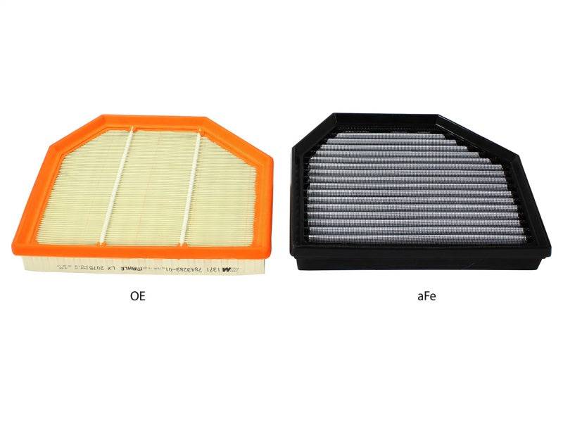 aFe MagnumFLOW OEM Replacement Air Filter PRO Dry S 2015 BMW M3/M4 (F80/F82) 3.0L S55 (tt) Qty. 2 - My Store