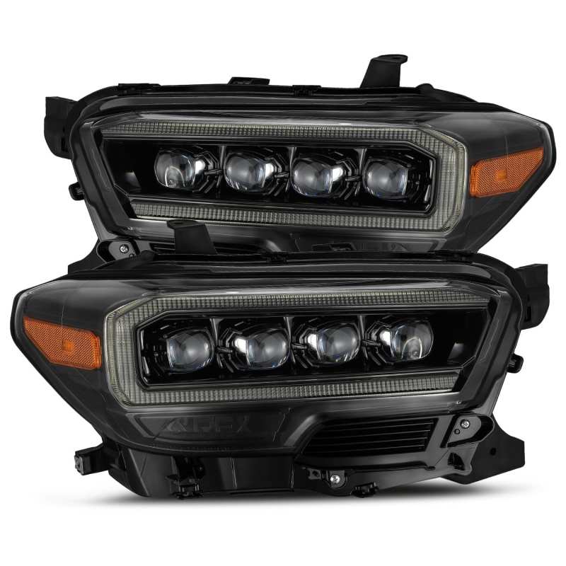 AlphaRex 16-20 Toyota Tacoma NOVA LED Projector Headlight Plank Style Alpha Black w/Activation Light - My Store